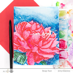 Embossing Folder Peony Sunshine 3D Embossing Folder