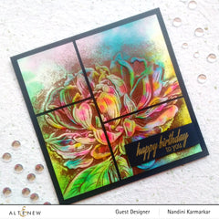 Embossing Folder Peony Sunshine 3D Embossing Folder