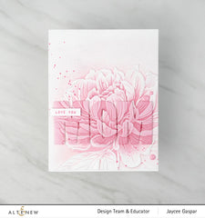Embossing Folder Peony Sunshine 3D Embossing Folder