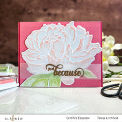 Embossing Folder Peony Sunshine 3D Embossing Folder
