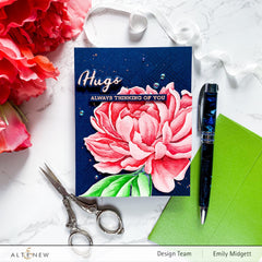Embossing Folder Peony Sunshine 3D Embossing Folder