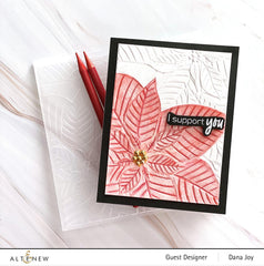Embossing Folder Perfect Poinsettias 3D Embossing Folder