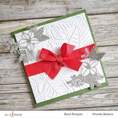 Embossing Folder Perfect Poinsettias 3D Embossing Folder