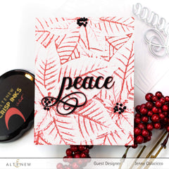 Embossing Folder Perfect Poinsettias 3D Embossing Folder