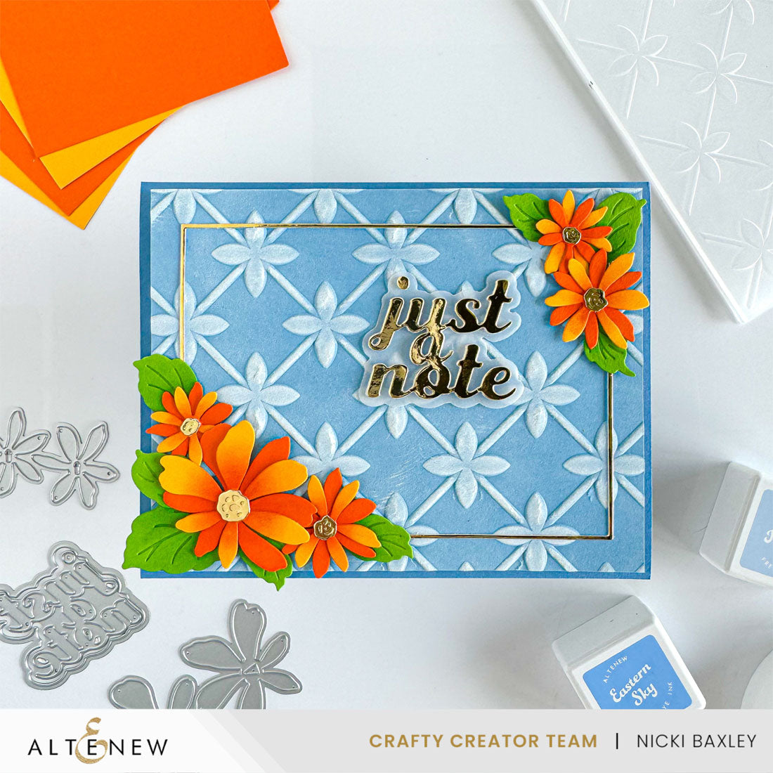 Embossing Folder Petal Palooza 3D Embossing Folder