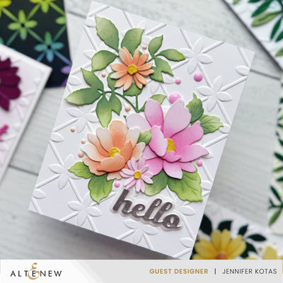 Embossing Folder Petal Palooza 3D Embossing Folder