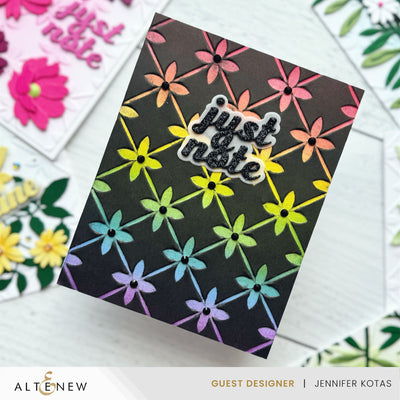 Embossing Folder Petal Palooza 3D Embossing Folder