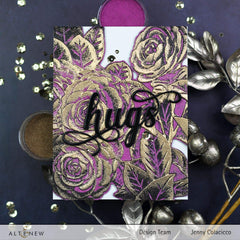 Embossing Folder Pink Perfection Camellia 3D Embossing Folder