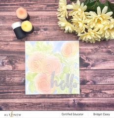 Embossing Folder Pink Perfection Camellia 3D Embossing Folder