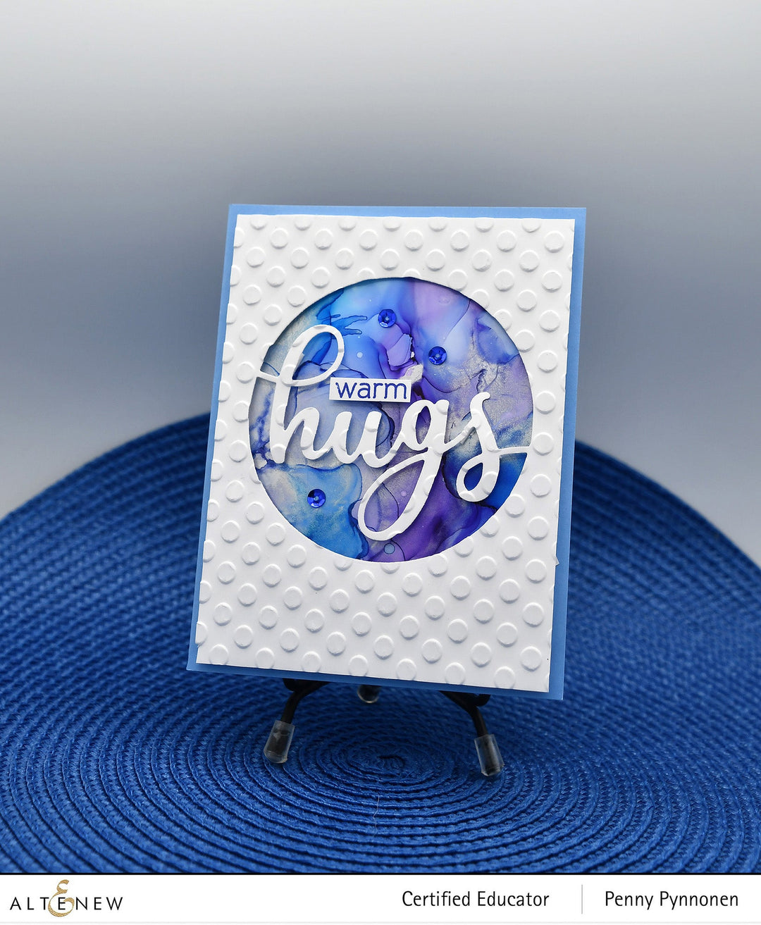 Embossing Folder Playful Circles 3D Embossing Folder