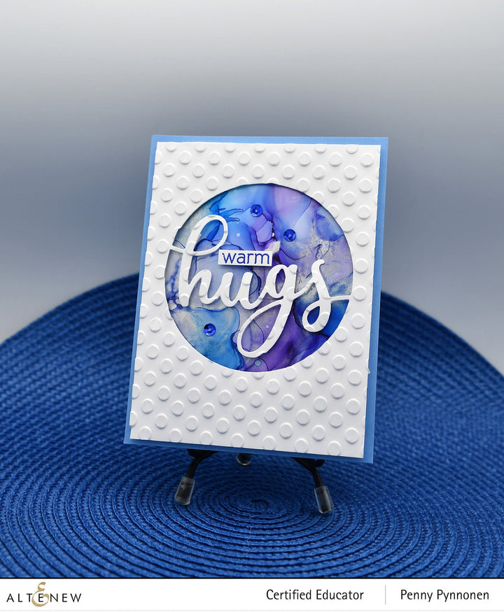 Embossing Folder Playful Circles 3D Embossing Folder