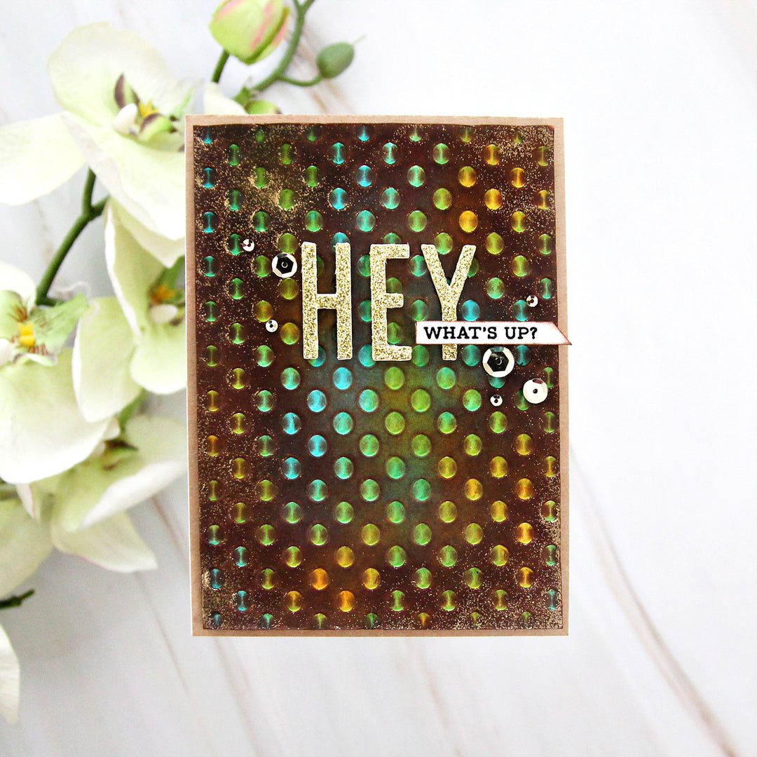 Embossing Folder Playful Circles 3D Embossing Folder