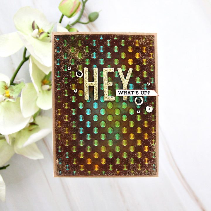Embossing Folder Playful Circles 3D Embossing Folder
