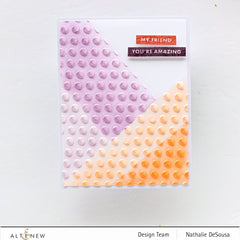 Embossing Folder Playful Circles 3D Embossing Folder