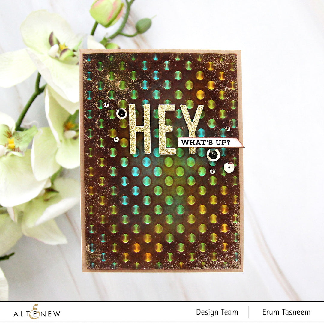 Embossing Folder Playful Circles 3D Embossing Folder