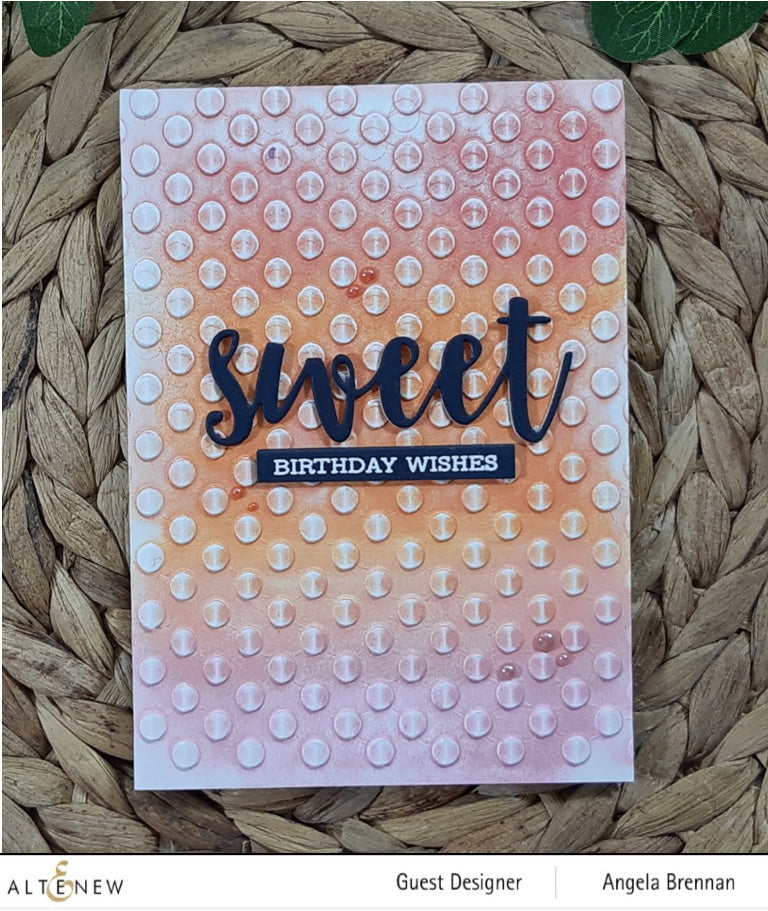 Embossing Folder Playful Circles 3D Embossing Folder