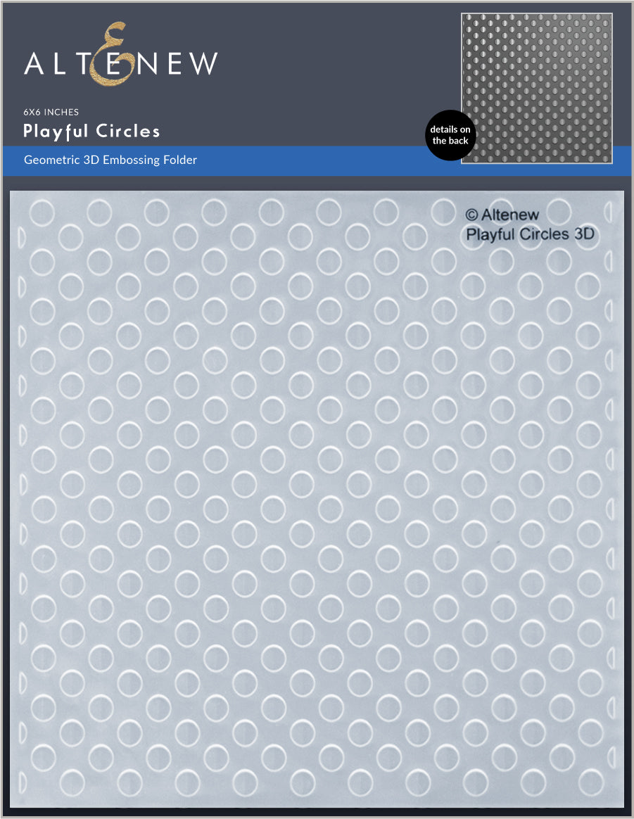 Embossing Folder Playful Circles 3D Embossing Folder