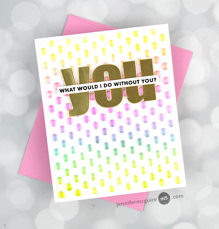 Embossing Folder Playful Circles 3D Embossing Folder