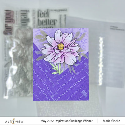 Embossing Folder Raised Sentiments 3D Embossing Folder