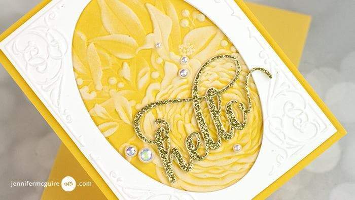 Embossing Folder Ranunculus Bouquet 3D Embossing Folder