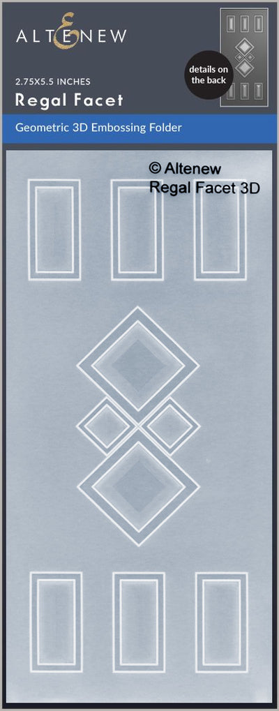 Embossing Folder Regal Facet 3D Embossing Folder