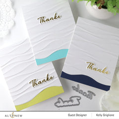 Embossing Folder Ribbon Waves 3D Embossing Folder