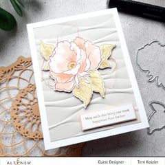 Embossing Folder Ribbon Waves 3D Embossing Folder
