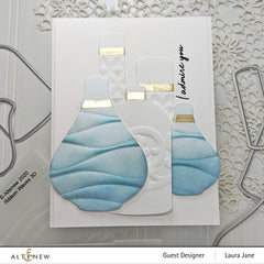 Embossing Folder Ribbon Waves 3D Embossing Folder