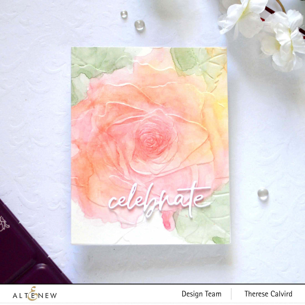 Embossing Folder Rose Bellevue 3D Embossing Folder