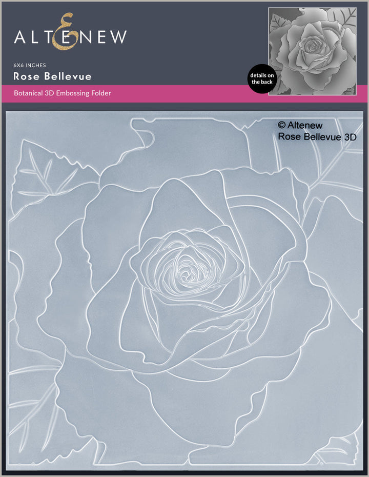 Embossing Folder Rose Bellevue 3D Embossing Folder