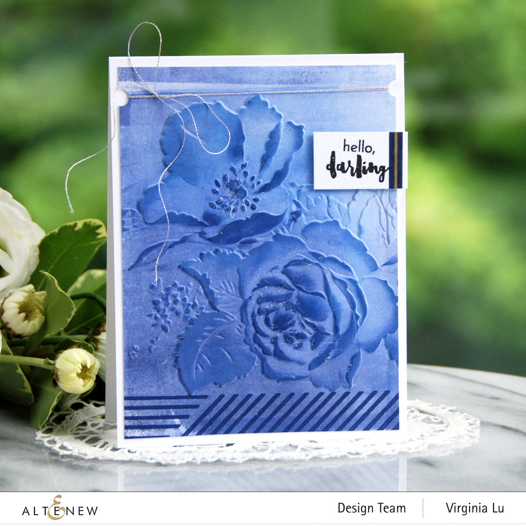Embossing Folder Rose Bouquet 3D Embossing Folder