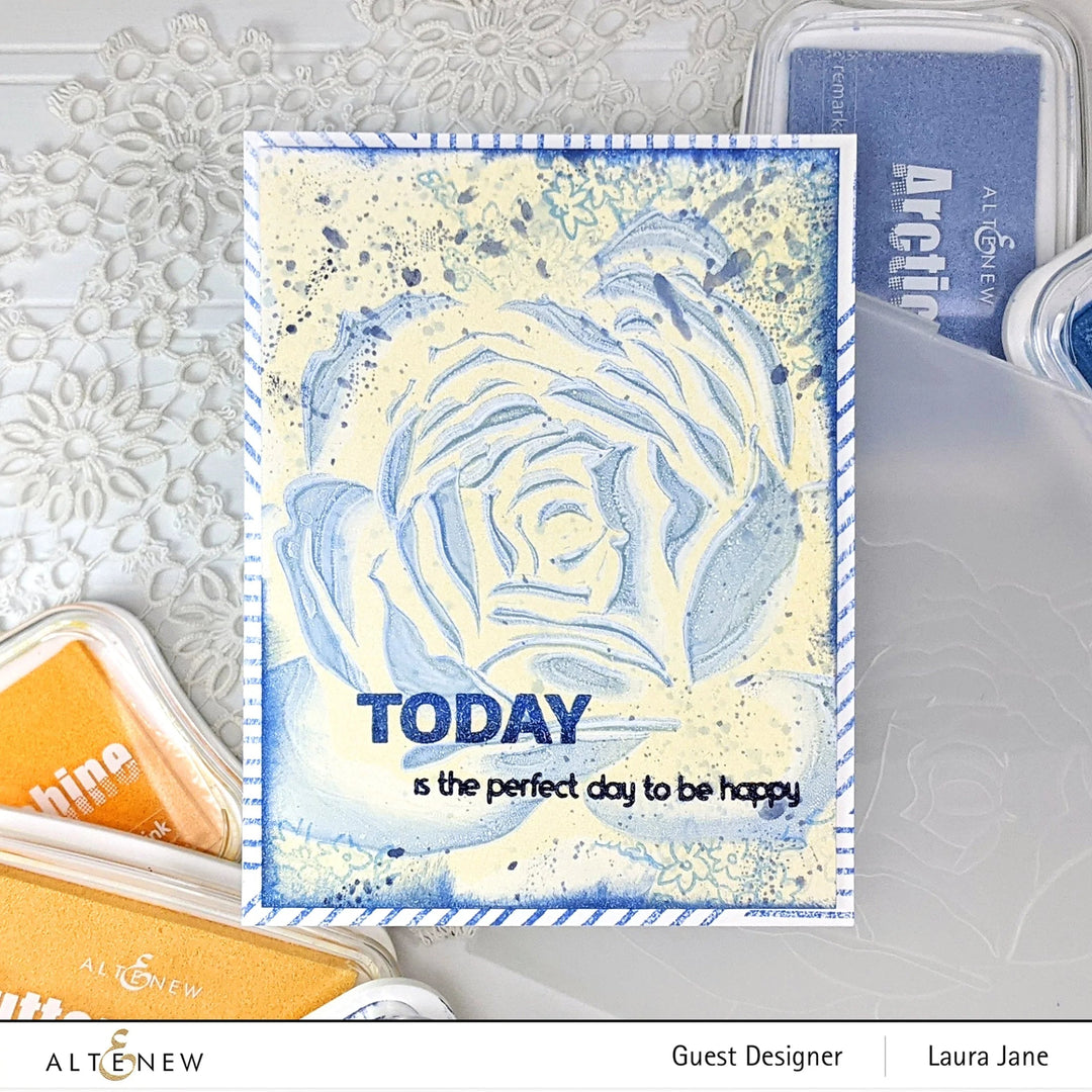 Embossing Folder Rosy 3D Embossing Folder