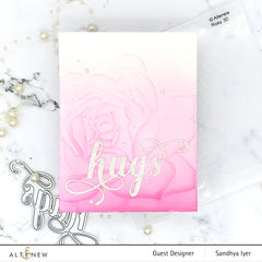 Embossing Folder Rosy 3D Embossing Folder