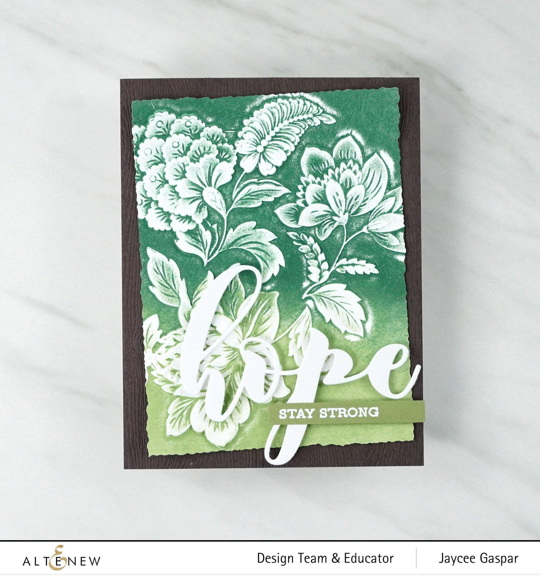 Embossing Folder Scalloped Flowers 3D Embossing Folder