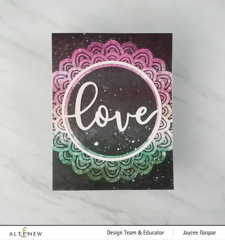Embossing Folder Scalloped Frame 3D Embossing Folder
