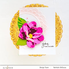 Embossing Folder Scalloped Frame 3D Embossing Folder