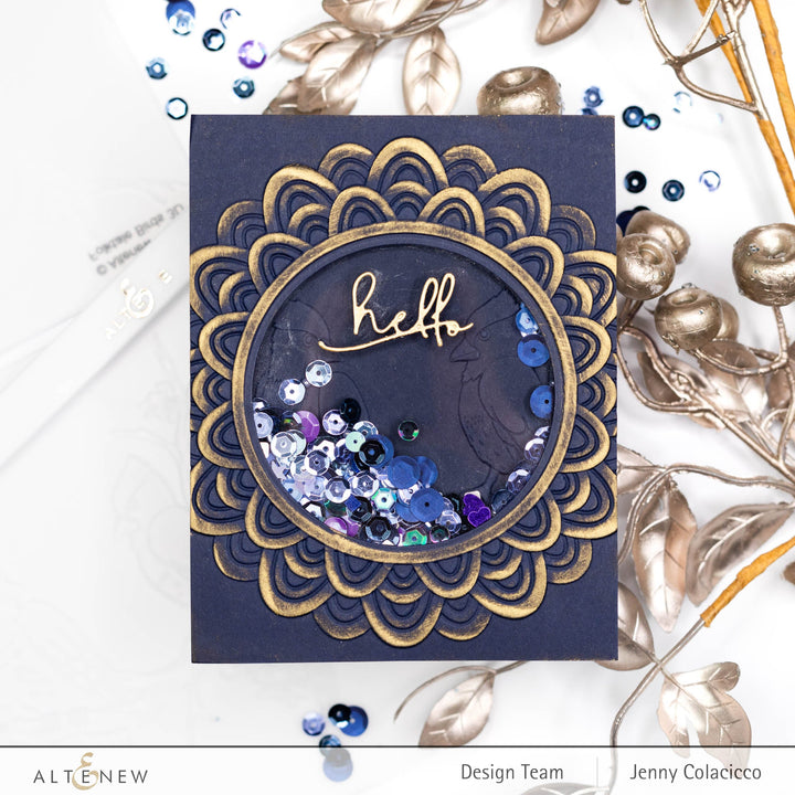 Embossing Folder Scalloped Frame 3D Embossing Folder