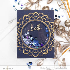 Embossing Folder Scalloped Frame 3D Embossing Folder