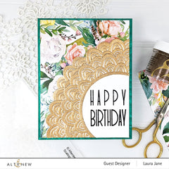 Embossing Folder Scalloped Frame 3D Embossing Folder