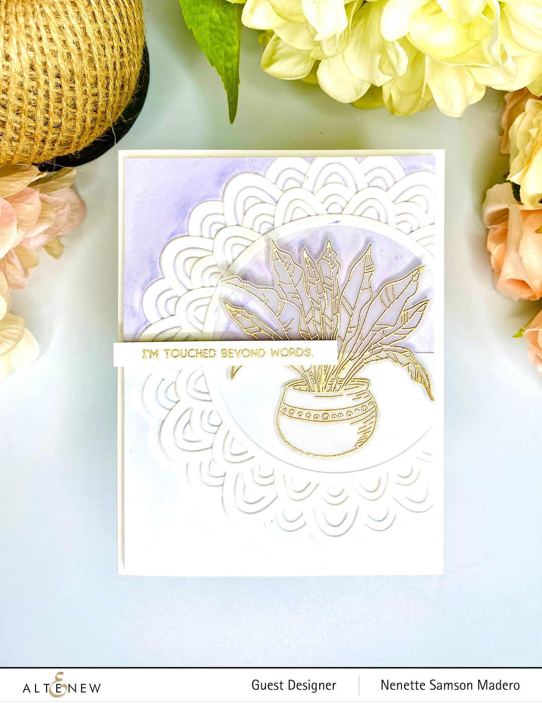 Embossing Folder Scalloped Frame 3D Embossing Folder