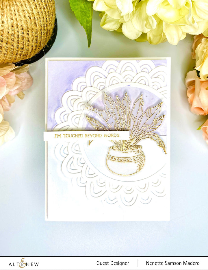 Embossing Folder Scalloped Frame 3D Embossing Folder