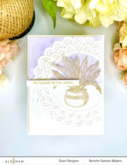 Embossing Folder Scalloped Frame 3D Embossing Folder