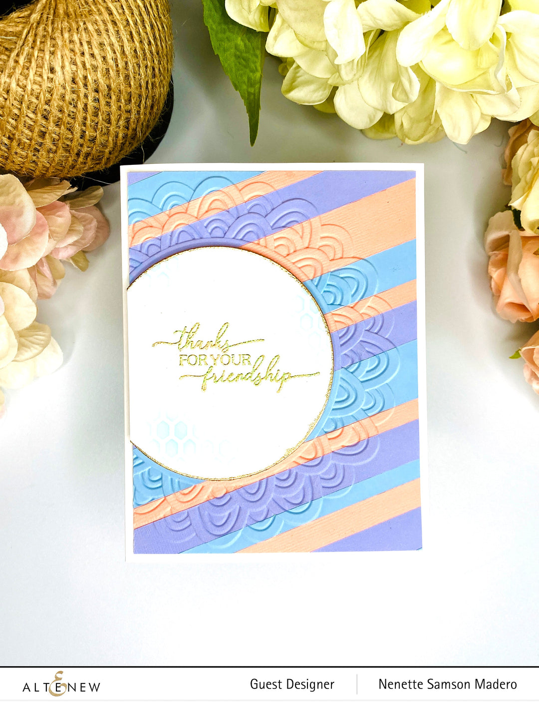 Embossing Folder Scalloped Frame 3D Embossing Folder