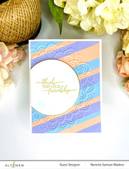 Embossing Folder Scalloped Frame 3D Embossing Folder