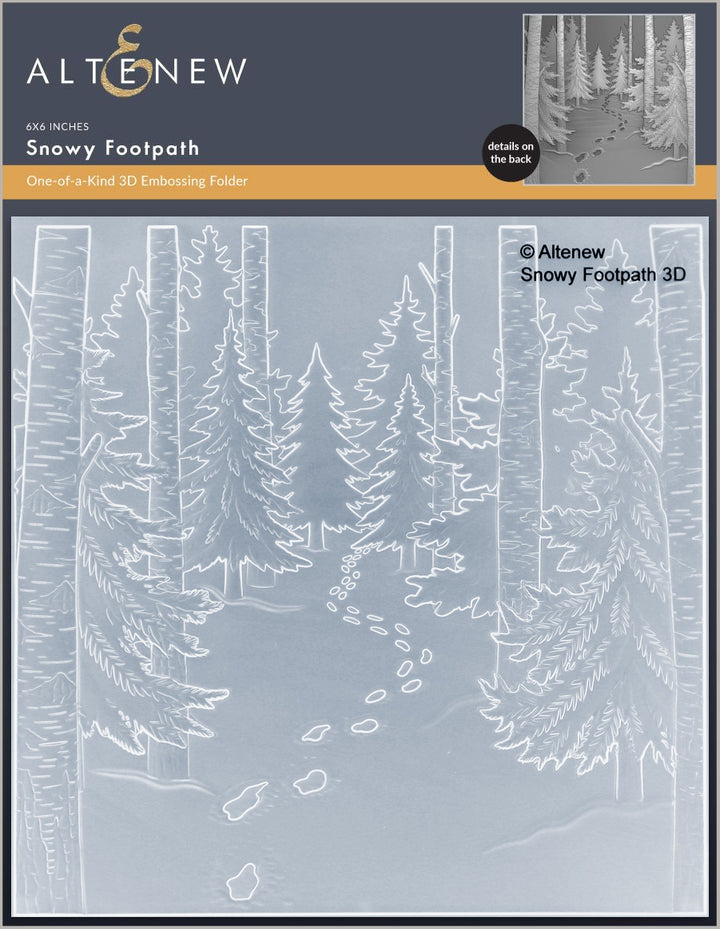 Embossing Folder Snowy Footpath 3D Embossing Folder