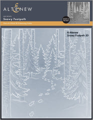 Embossing Folder Snowy Footpath 3D Embossing Folder