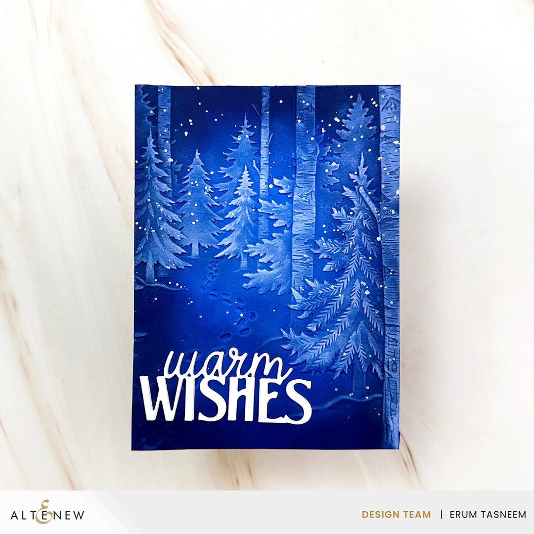 Embossing Folder Snowy Footpath 3D Embossing Folder