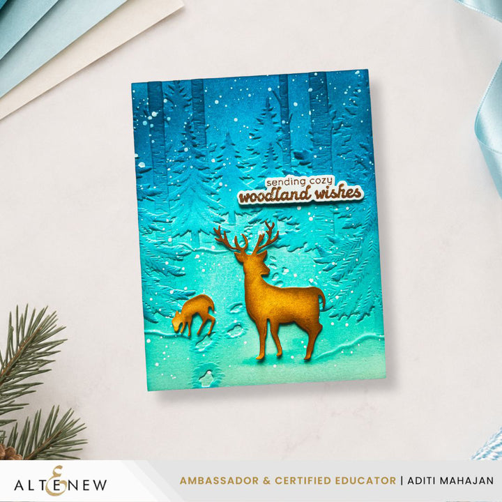 Embossing Folder Snowy Footpath 3D Embossing Folder