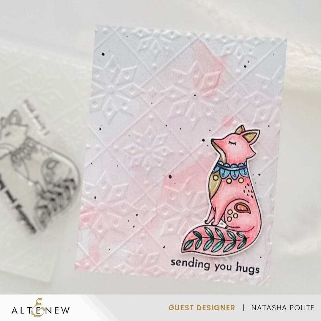 Embossing Folder Snowy Stars 3D Embossing Folder