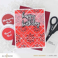 Embossing Folder Snowy Stars 3D Embossing Folder